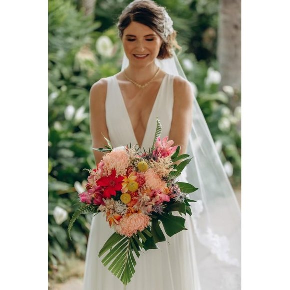 BHLDN Jenny Yoo Elinor Wedding Gown Size 6 NEW - Picture 14 of 16